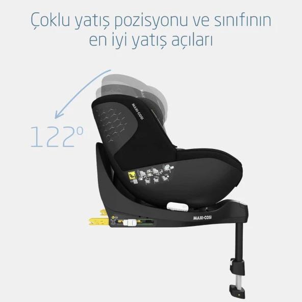 Maxi-Cosi Mica Pro Eco I-Size ADAC'lı İsofix'li 360 Dönebilir Yatabilir 0-18 Kg Bebek Oto Koltuğu Authentic Black - 9