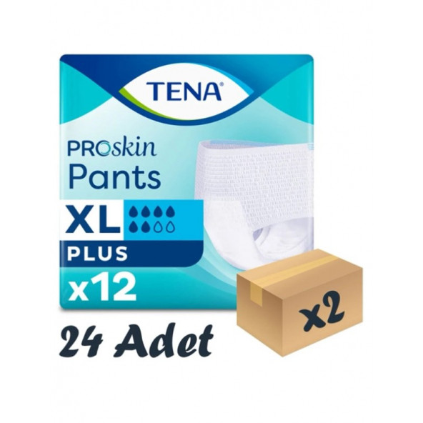 Tena Pants 6 Damla Emici Külot Hasta Bezi Extra Büyük Boy XL 12'li x 2 24 Adet
