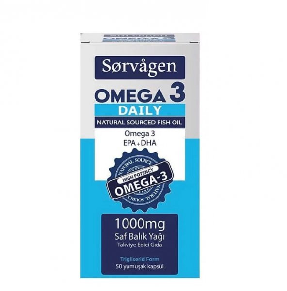 Sorvagen Omega 3 Daily Saf Balık Yağı 50 Kapsül 8680057351199