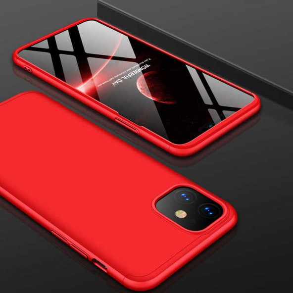 Apple iPhone 11 Kılıf Ays Kapak - Kırmızı