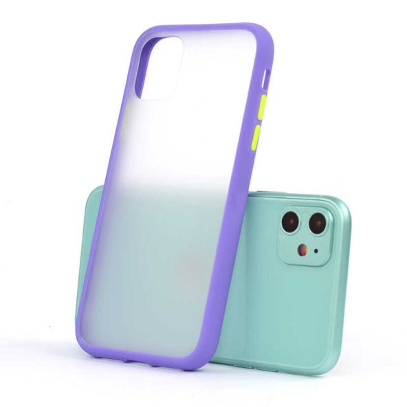 Apple iPhone 11 Kılıf Fri Silikon - Mor