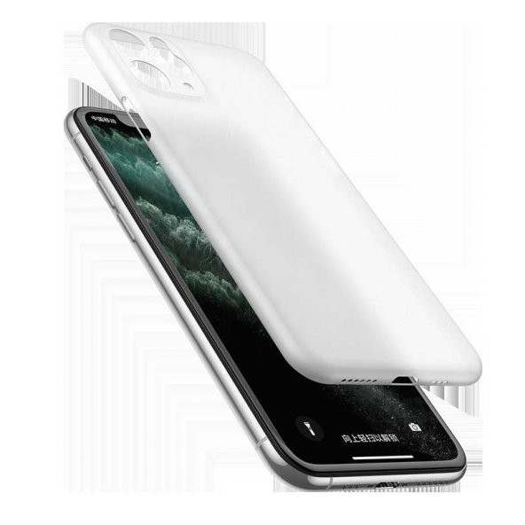 Apple iPhone 11 Pro Kılıf 1.Kalite PP Silikon - Beyaz