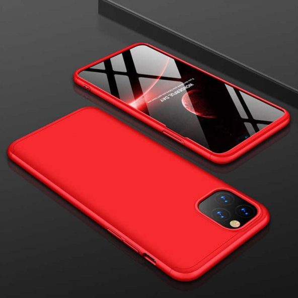 Apple iPhone 11 Pro Max Kılıf Ays Kapak - Kırmızı