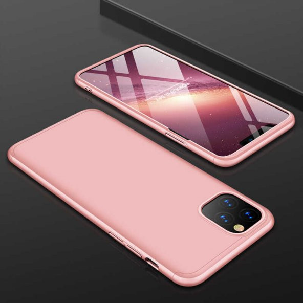 Apple iPhone 11 Pro Max Kılıf Ays Kapak - Rose Gold