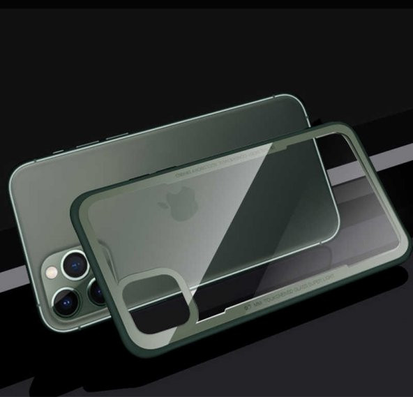 Apple iPhone 11 Pro Max Kılıf Craft Arka Kapak - Yeşil