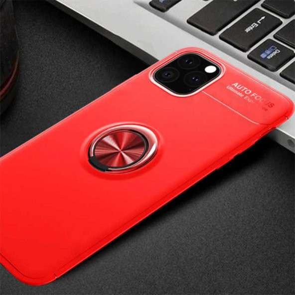Apple iPhone 11 Pro Max Kılıf Ravel Silikon Kapak - Kırmızı
