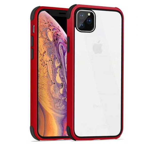 Apple iPhone 11 Pro Max Kılıf Tiron Kapak - Kırmızı