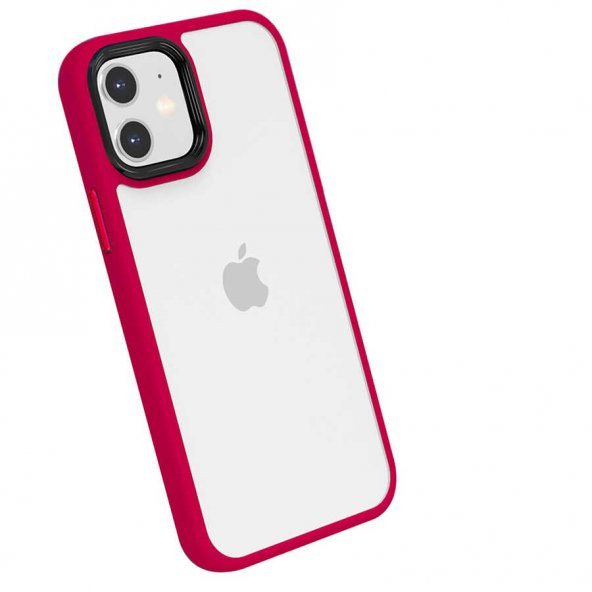 Apple iPhone 12 Kılıf ​​Cann Kapak - Kırmızı