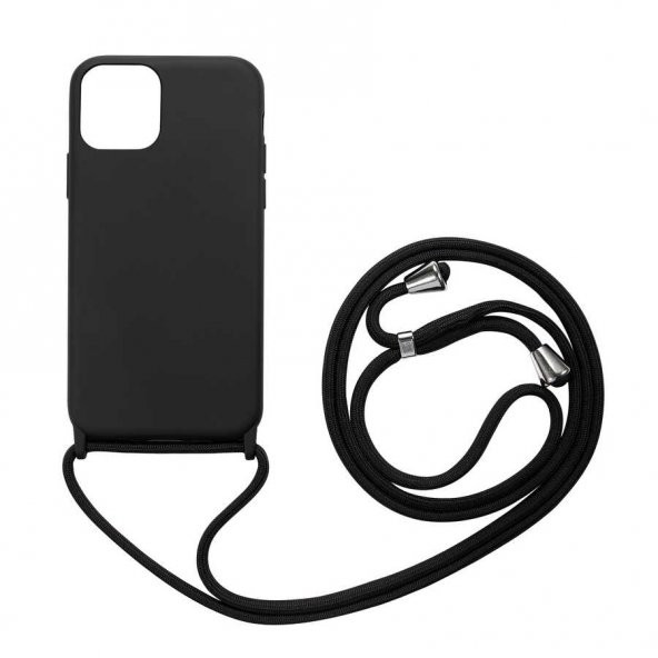 Apple iPhone 12 Mini Kılıf Ropi Kapak - Siyah
