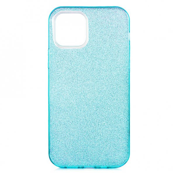 Apple iPhone 12 Mini Kılıf Shining Silikon - Mavi