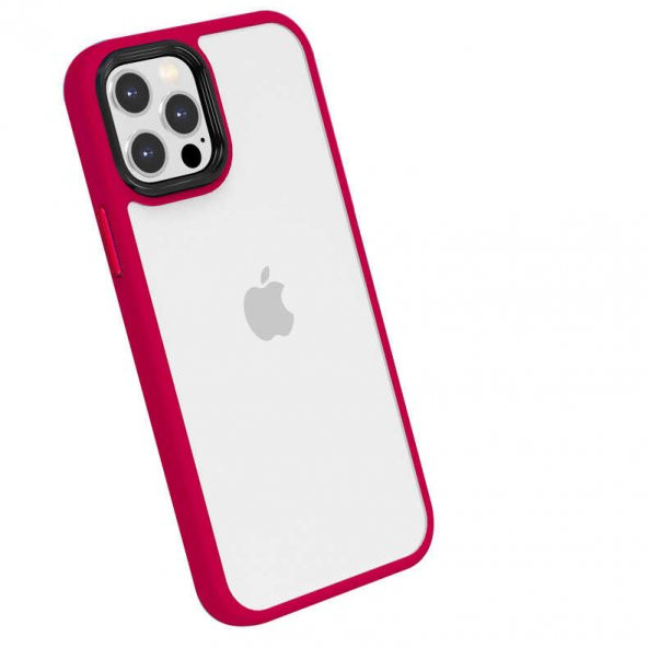 Apple iPhone 12 Pro Kılıf ​​Cann Kapak - Kırmızı