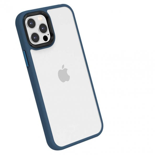 Apple iPhone 12 Pro Kılıf ​​Cann Kapak - Mavi