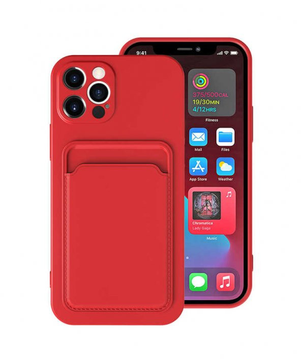 Apple iPhone 12 Pro Kılıf ​​Ofix Kapak - Kırmızı