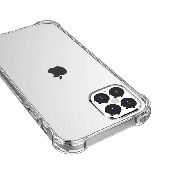 Apple iPhone 12 Pro Kılıf Nitro Anti Shock Silikon - Renksiz