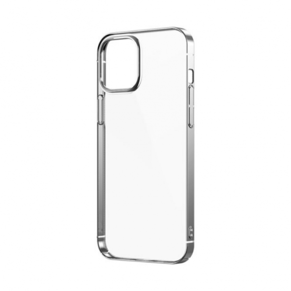 Apple iPhone 12 Pro Kılıf Pixel Kapak - Gümüş