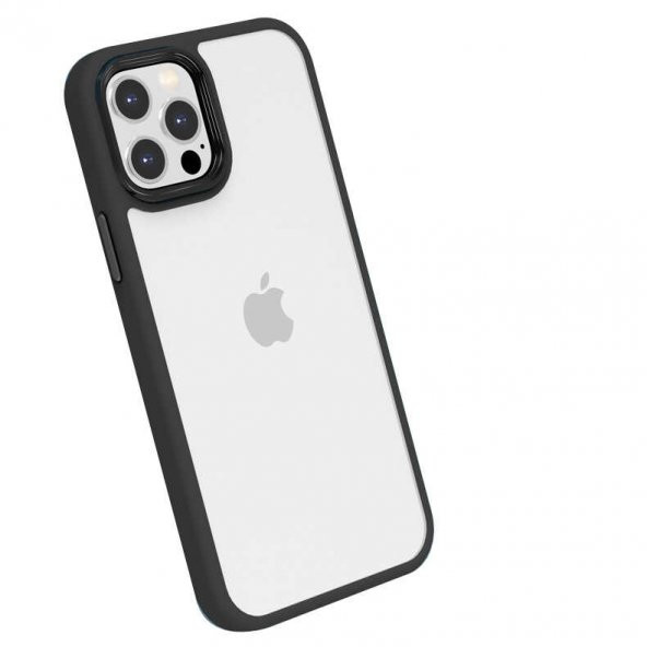 Apple iPhone 12 Pro Max Kılıf ​​Cann Kapak - Siyah