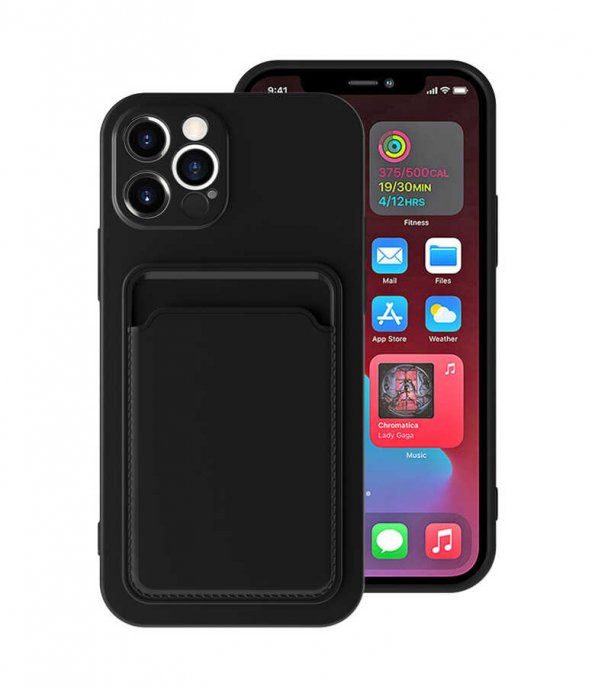 Apple iPhone 12 Pro Max Kılıf ​​Ofix Kapak - Siyah