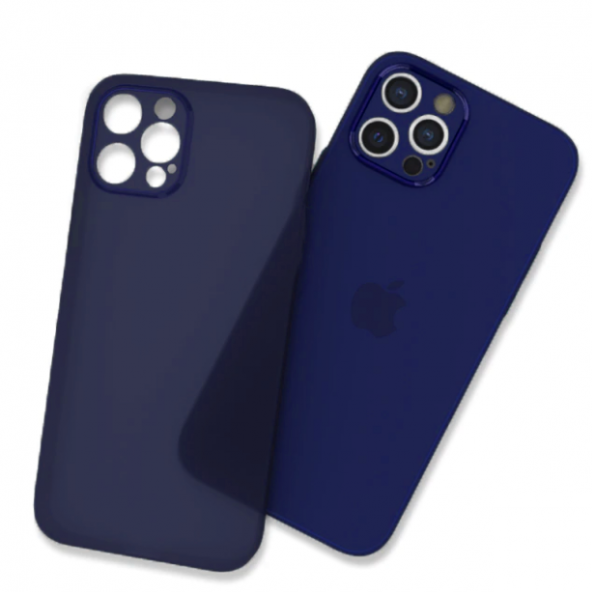 Apple iPhone 12 Pro Max Kılıf ​​Tiny Kapak - Mavi