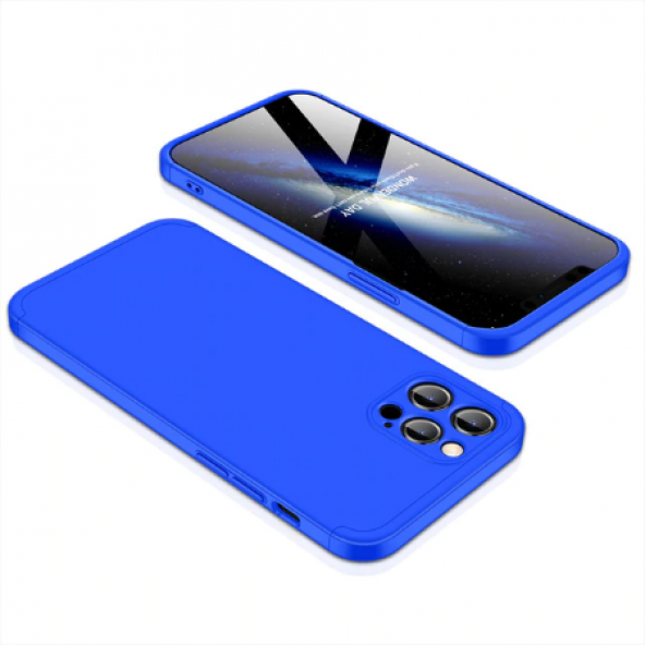 Apple iPhone 12 Pro Max Kılıf Ays Kapak - Mavi