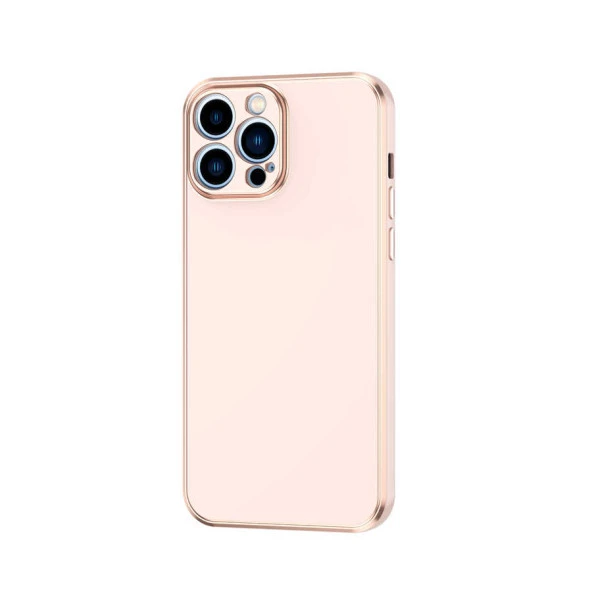 Apple iPhone 12 Pro Max Kılıf Bark Kapak - Rose Gold