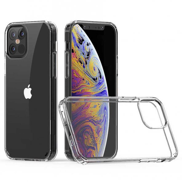 Apple iPhone 12 Pro Max Kılıf Coss Kapak - Renksiz