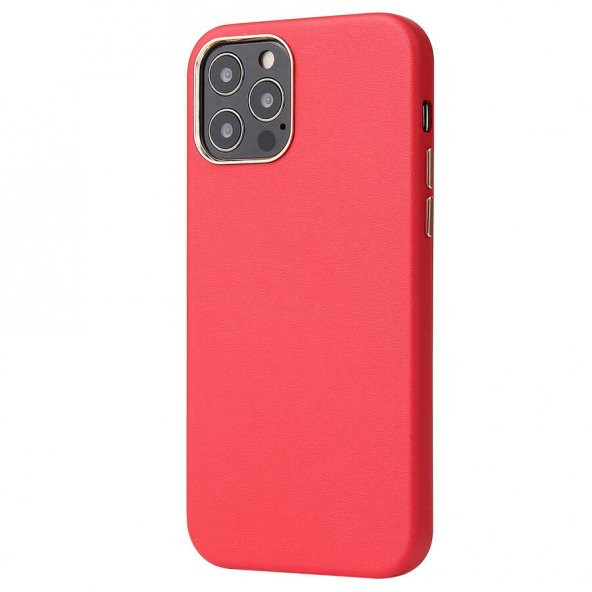 Apple iPhone 12 Pro Max Kılıf Eyzi Kapak - Kırmızı