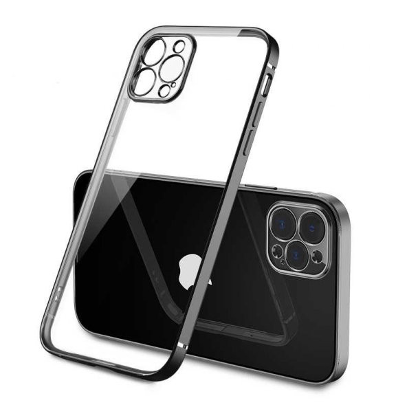 Apple iPhone 12 Pro Max Kılıf Gbox Kapak - Siyah