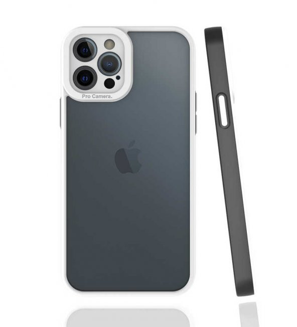 Apple iPhone 12 Pro Max Kılıf Mima Kapak - Siyah