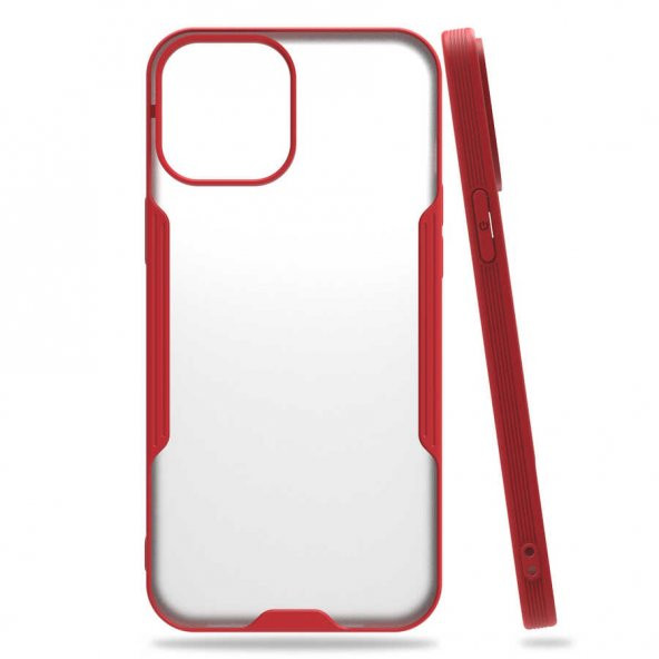 Apple iPhone 12 Pro Max Kılıf Parfe Kapak - Kırmızı
