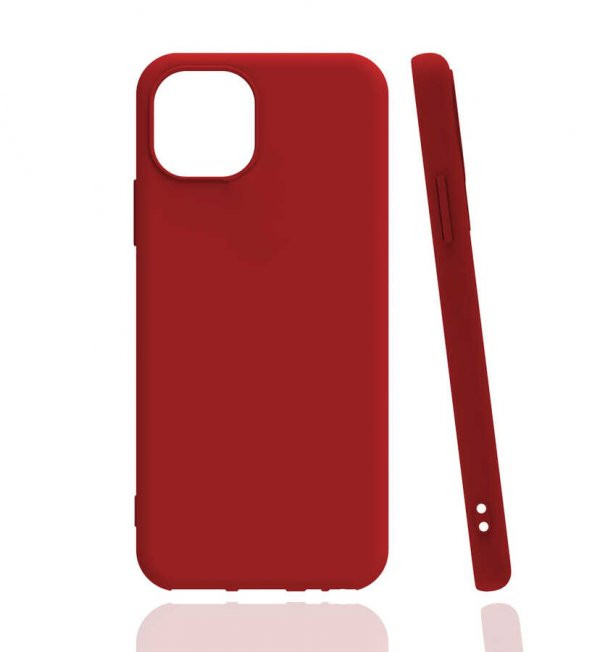 Apple iPhone 13 Kılıf Biye Silikon - Kırmızı