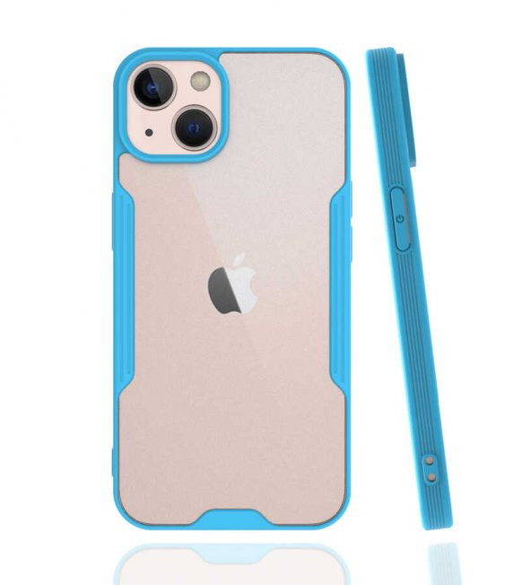 Apple iPhone 13 Kılıf Parfe Kapak - Mavi