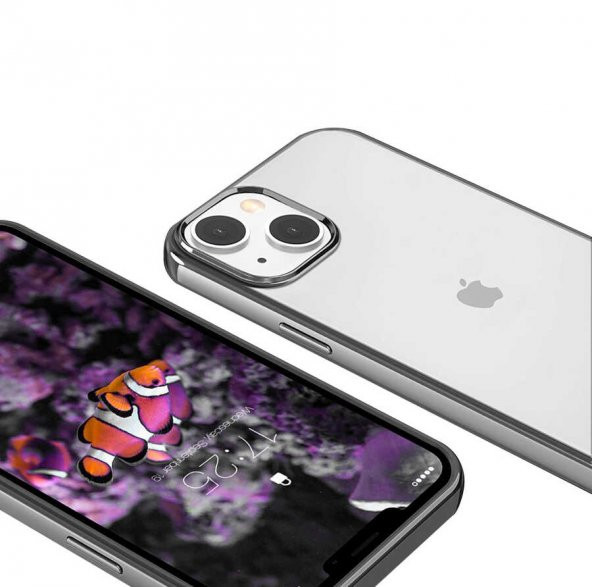 Apple iPhone 13 Kılıf Pixel Kapak - Siyah