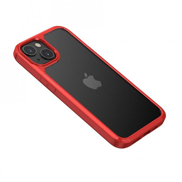 Apple iPhone 13 Kılıf Roll Kapak - Kırmızı