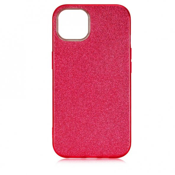 Apple iPhone 13 Mini Kılıf Shining Silikon - Kırmızı