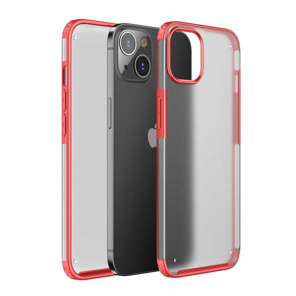Apple iPhone 13 Mini Kılıf Volks Kapak - Kırmızı