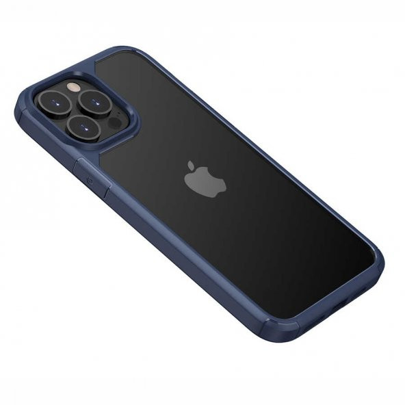 Apple iPhone 13 Pro Kılıf Roll Kapak - Mavi