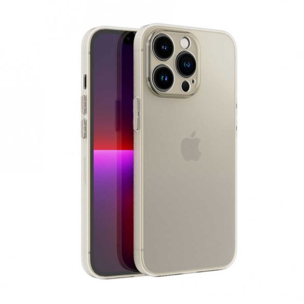 Apple iPhone 13 Pro Max Kılıf ​​Tiny Kapak - Renksiz