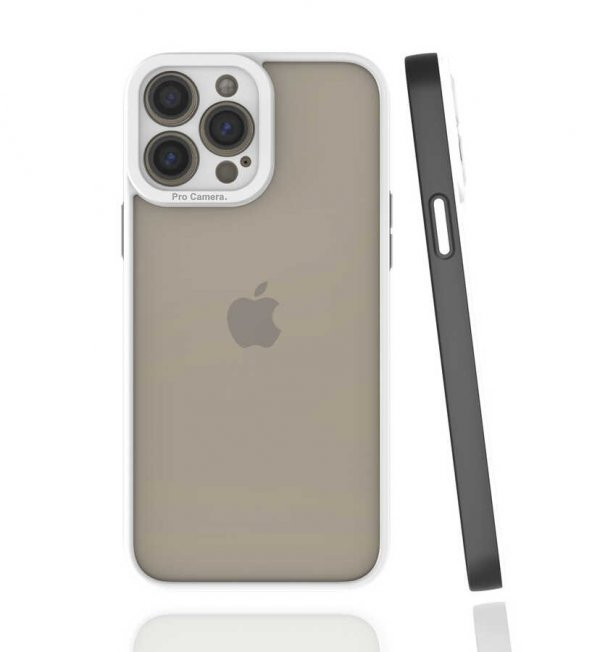 Apple iPhone 13 Pro Max Kılıf Mima Kapak - Siyah