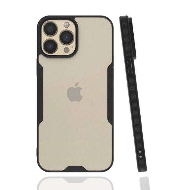 Apple iPhone 13 Pro Max Kılıf Parfe Kapak - Siyah