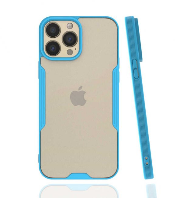 Apple iPhone 13 Pro Max Kılıf Parfe Kapak - Mavi