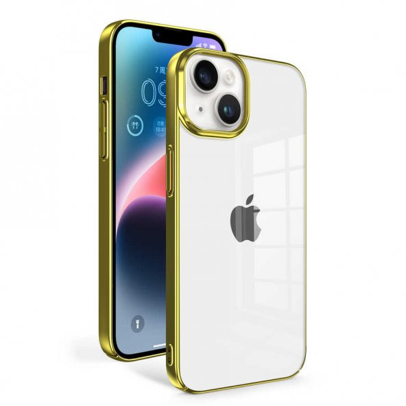 Apple iPhone 14 Plus Kılıf Sun Kapak - Gold