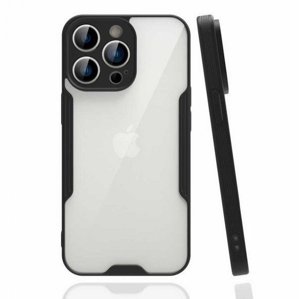 Apple iPhone 14 Pro Kılıf Parfe Kapak - Siyah