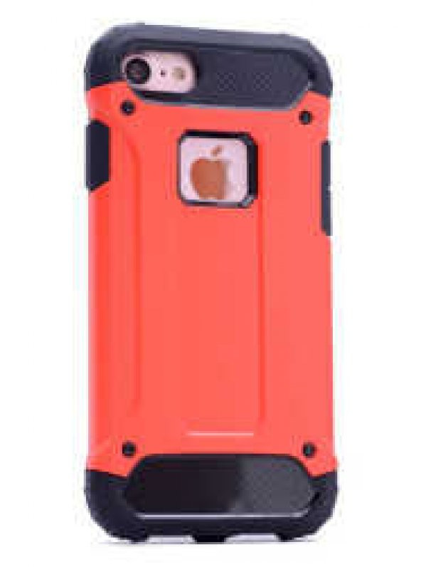 Apple iPhone 5 Kılıf Crash Silikon Kapak - Kırmızı