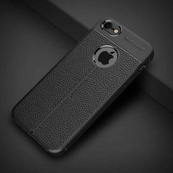 Apple iPhone 5 Kılıf Niss Silikon Kapak - Siyah