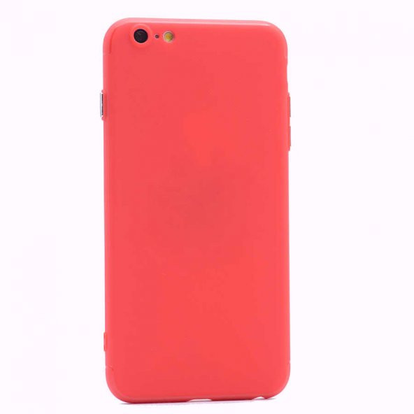 Apple iPhone 6 Kılıf Time Magnet Silikon - Kırmızı