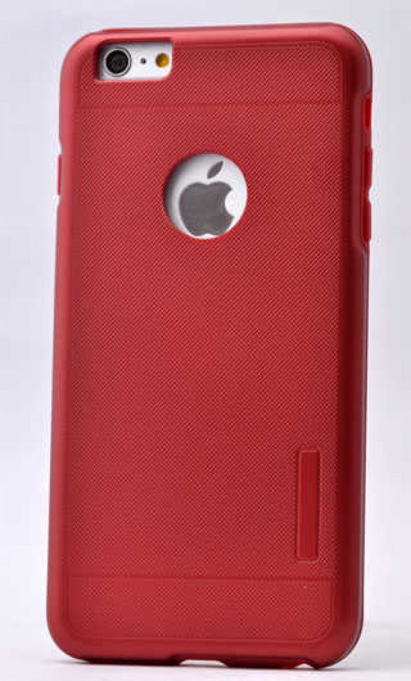 Apple iPhone 6 Plus Kılıf Armour Motomo Kapak - Kırmızı
