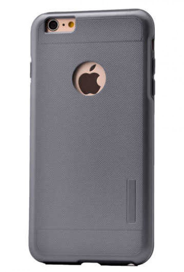 Apple iPhone 6 Plus Kılıf Armour Motomo Kapak - Füme