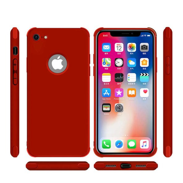 Apple iPhone 6 Plus Kılıf Neva Silikon - Kırmızı