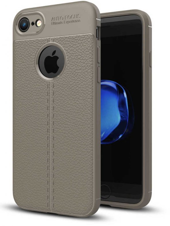 Apple iPhone 6 Plus Kılıf Niss Silikon Kapak - Gri