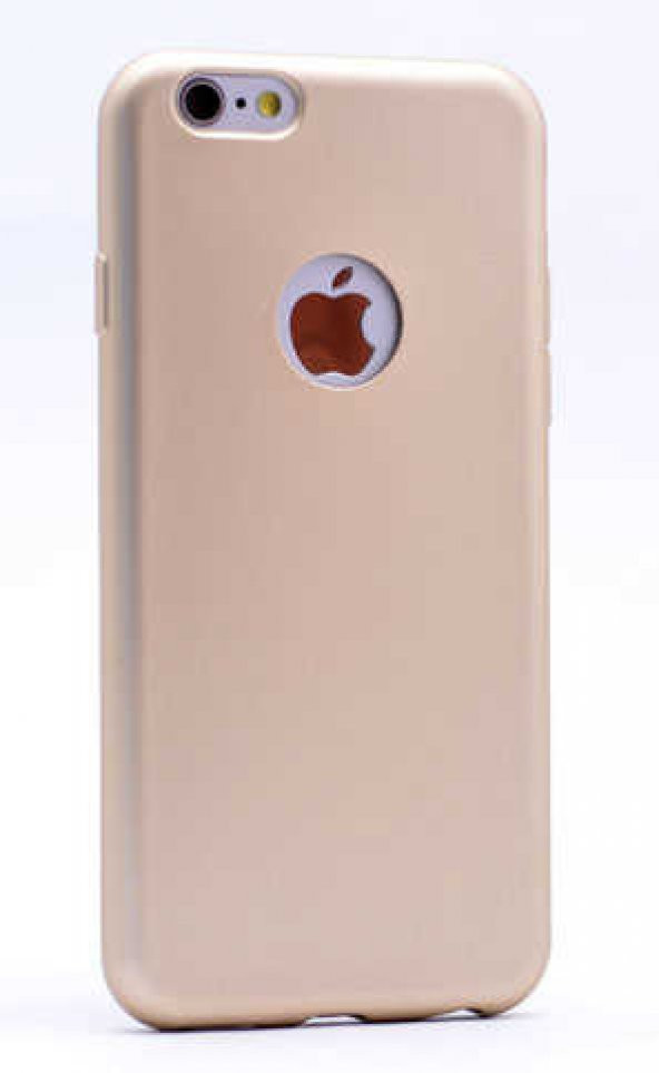 Apple iPhone 6 Plus Kılıf Premier Silikon Kapak - Gold